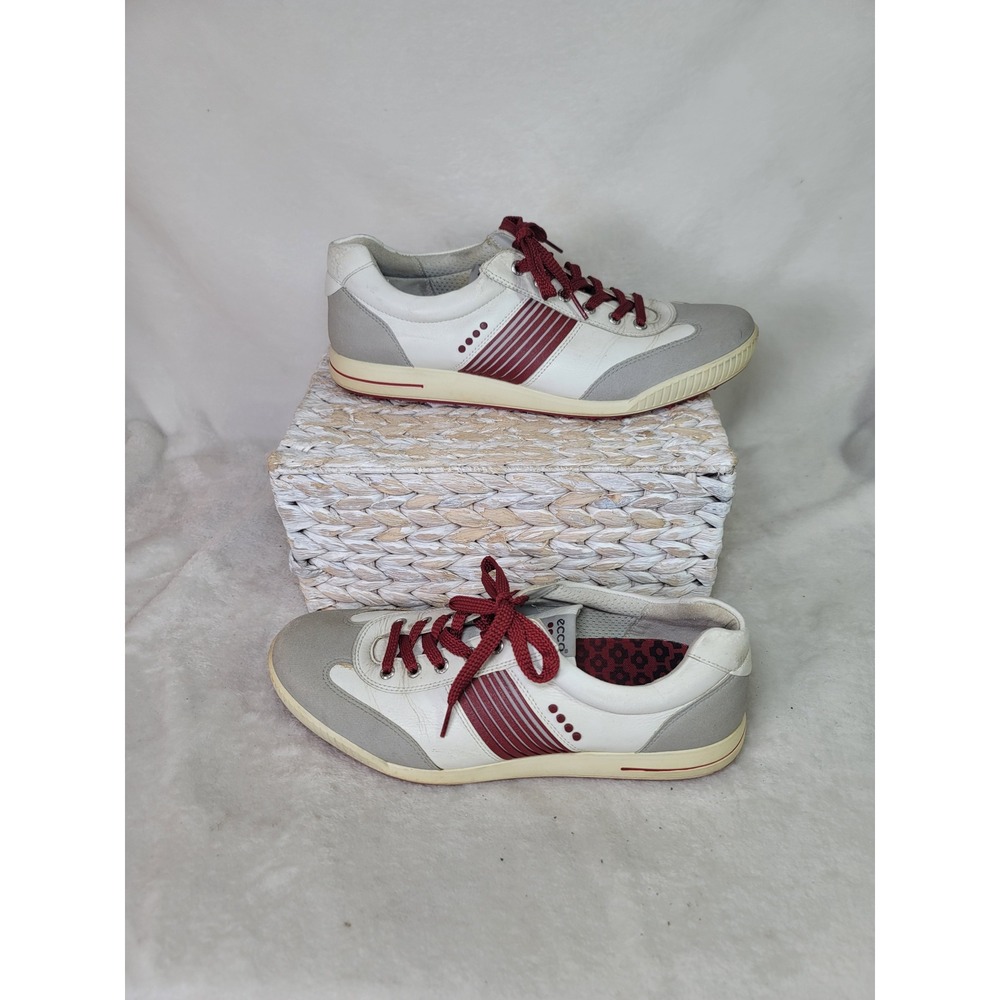 ECCO Hydromax Golf Shoes Leather Spikeless Sneakers Mens EU 45 11.5-12 Ivy Prep